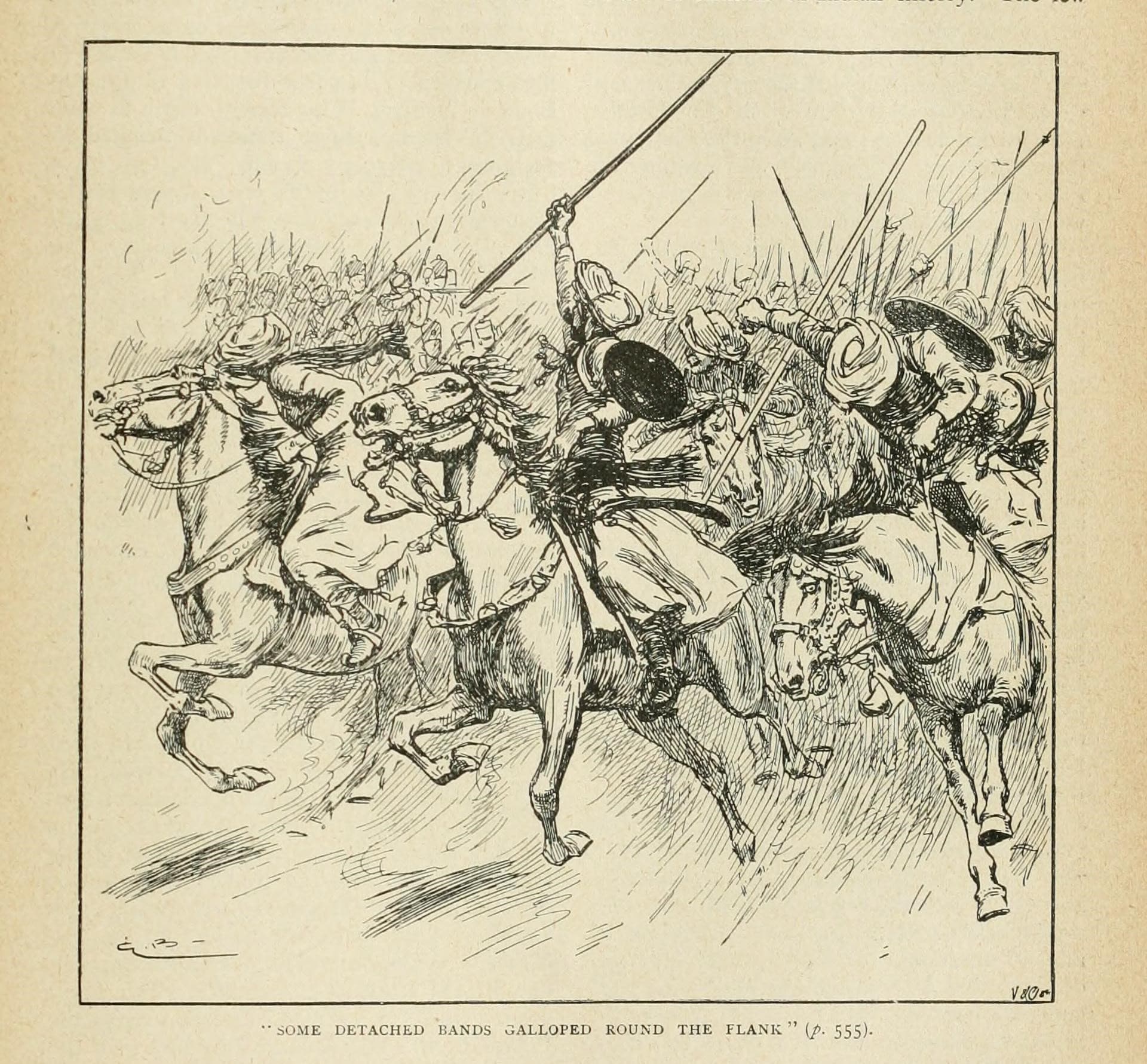 Maratha cavalry illustration from a different battle